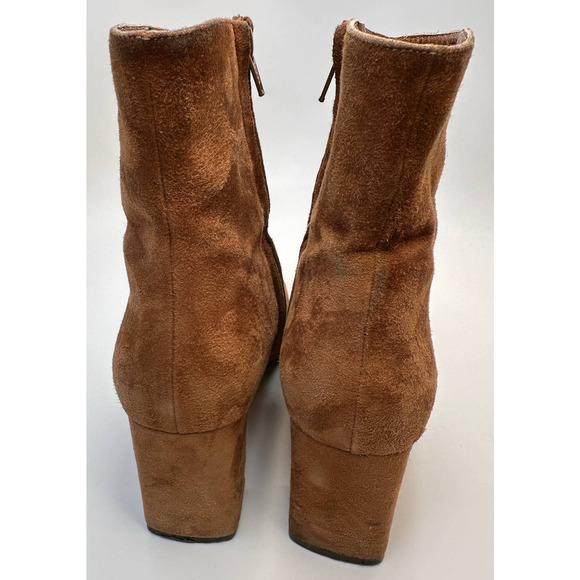 Maryam Nassir Zadeh Agnes Auburn Suede Zip Up Ankle Boots Size 39.5 EU EUC - Picture 15 of 16